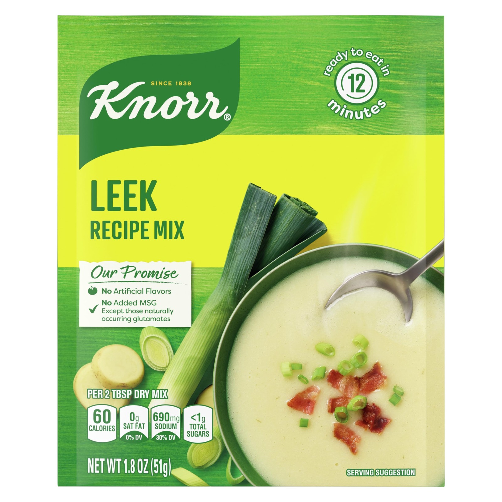 Knorr Soup Mix & Recipe Mix Leek For Soups, Sauces and Simple Meals, 1.8 oz