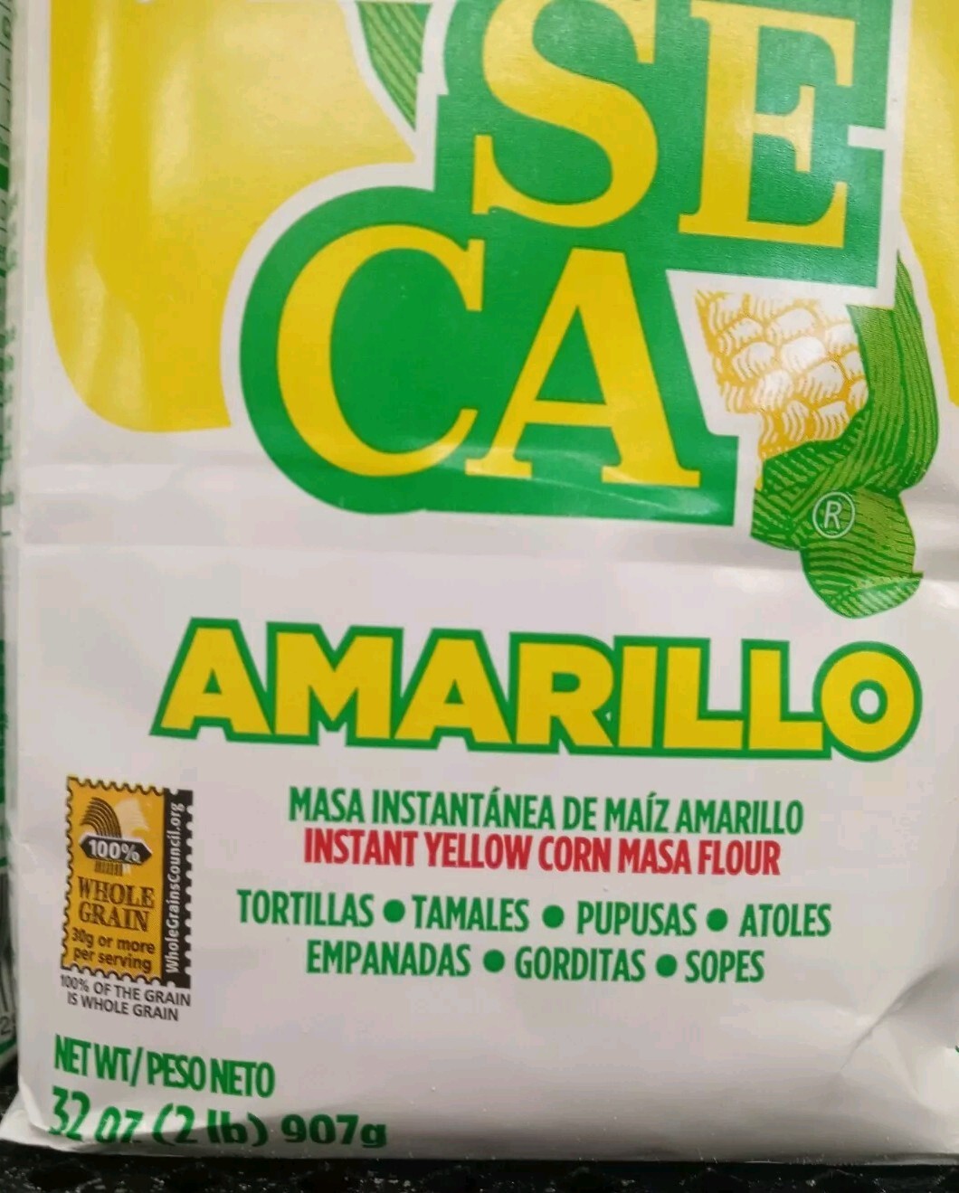 yellow MASECA corn flour. 2 pack