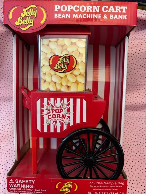 Jelly Belly – Popcorn Cart – Bean Machine and Bank New – Free Shipping