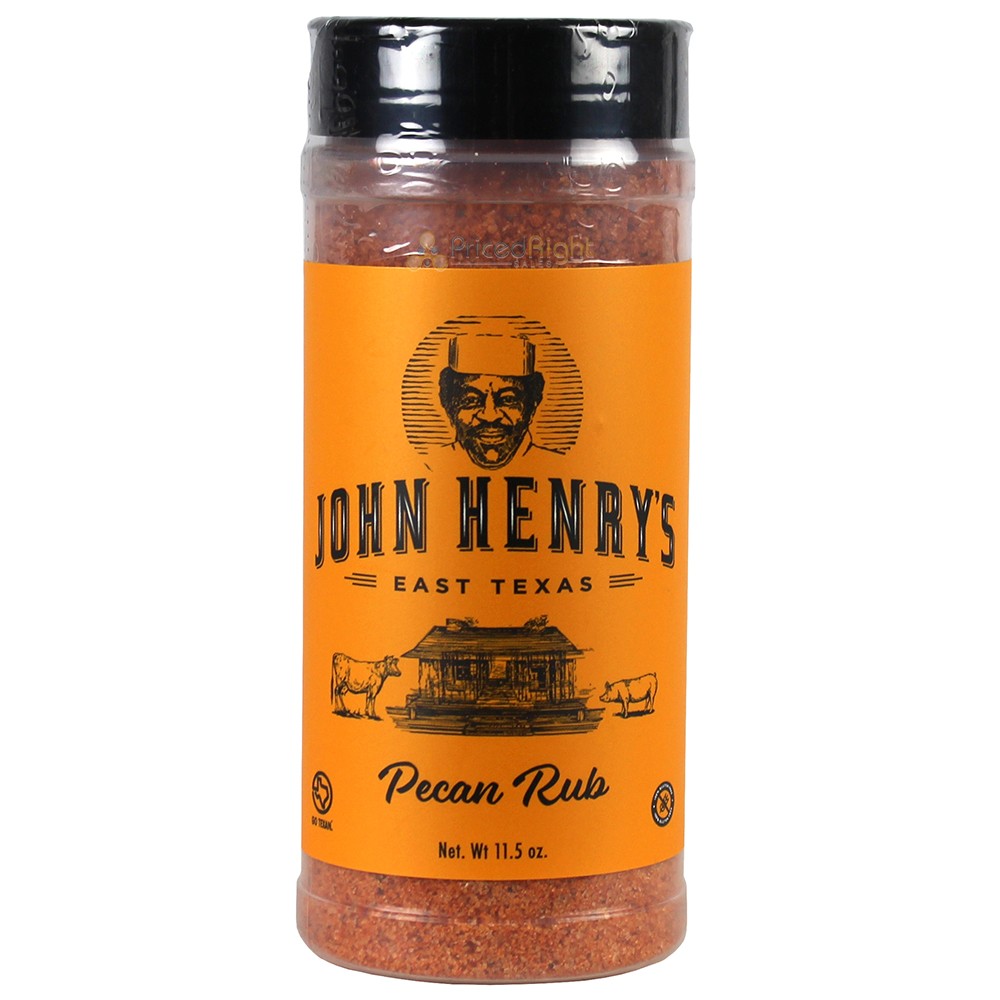 John Henry’s Store Pecan Rub Seasoning 11.5 Oz Bottle All Purpose 55112
