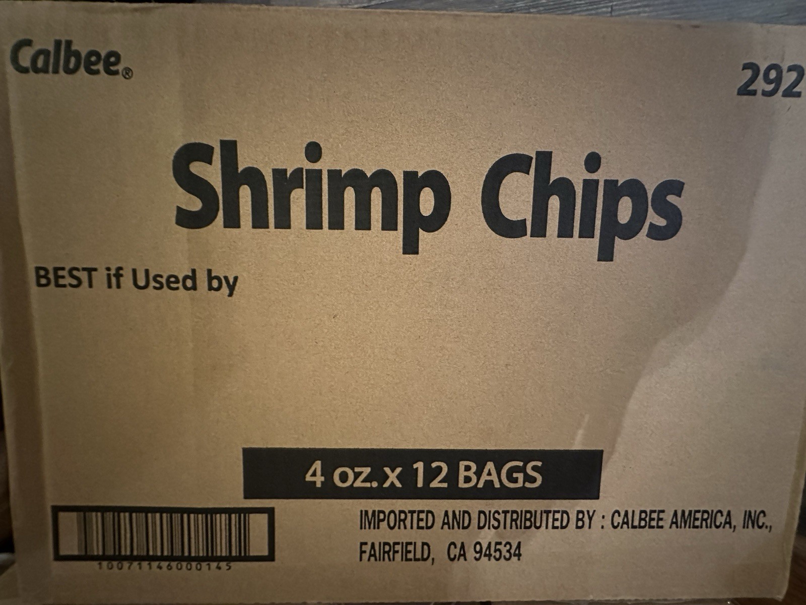 12 Bags Of Calbee Shrimp Chips Baked, Original 4 oz Size Lot