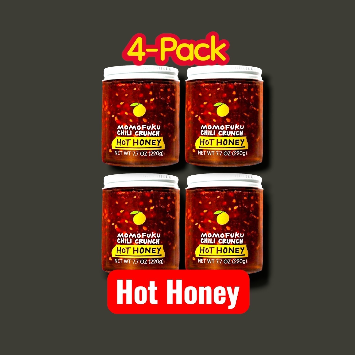 HOT HONEY MOMOFUKU CHILI CRUNCH 7.7oz Each 4 Pack