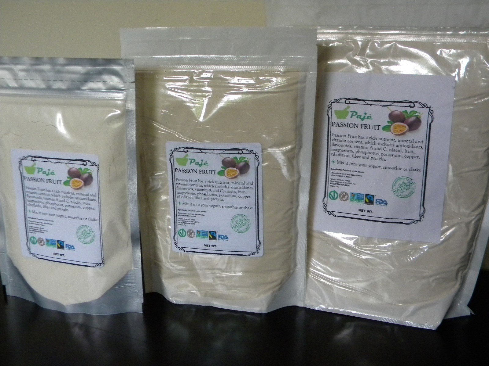 Passion fruit powder 32oz 2lb PAJE – NICE FLAVOR calm nerves / hyperactivity