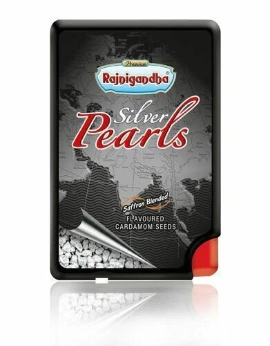Rajnigandha Silver Pearls Elaichi Cardamom 5.75g After Meal Freshener Free-Ship
