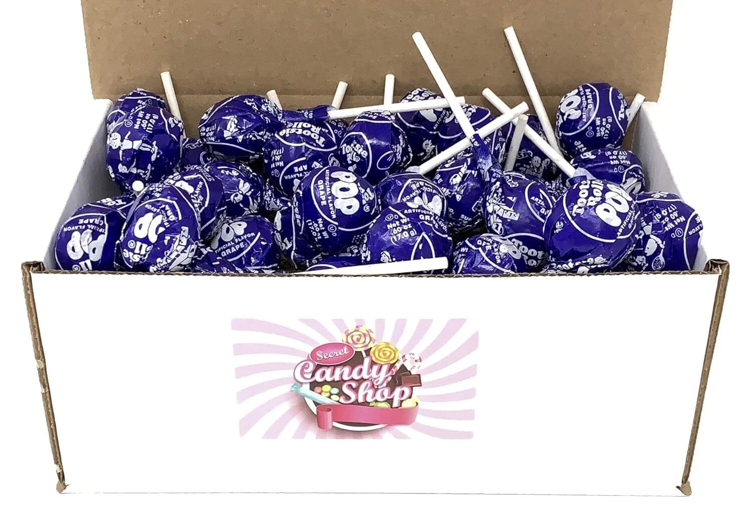Tootsie Pops Lollipops Lollies in a Box (Grape)