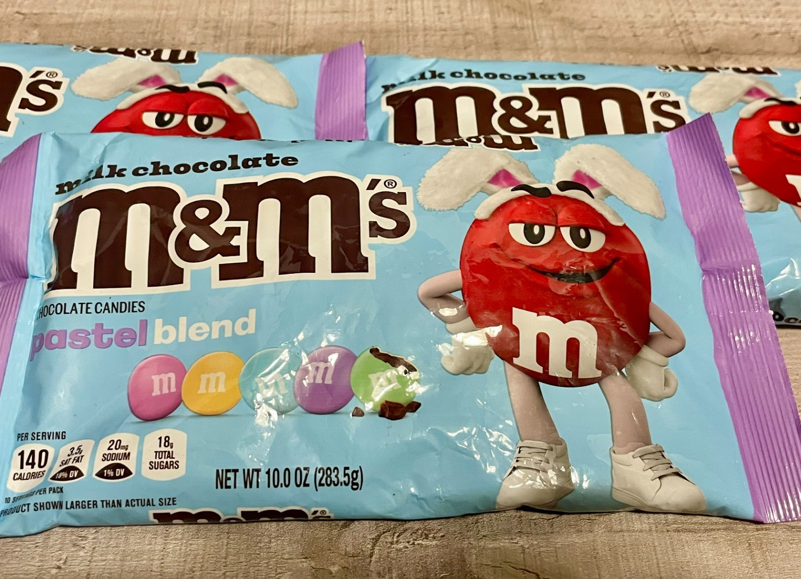 M&M’s Milk Chocolate Easter Soft Pastel Blend Candies 10 oz. Bags (3 BAGS)