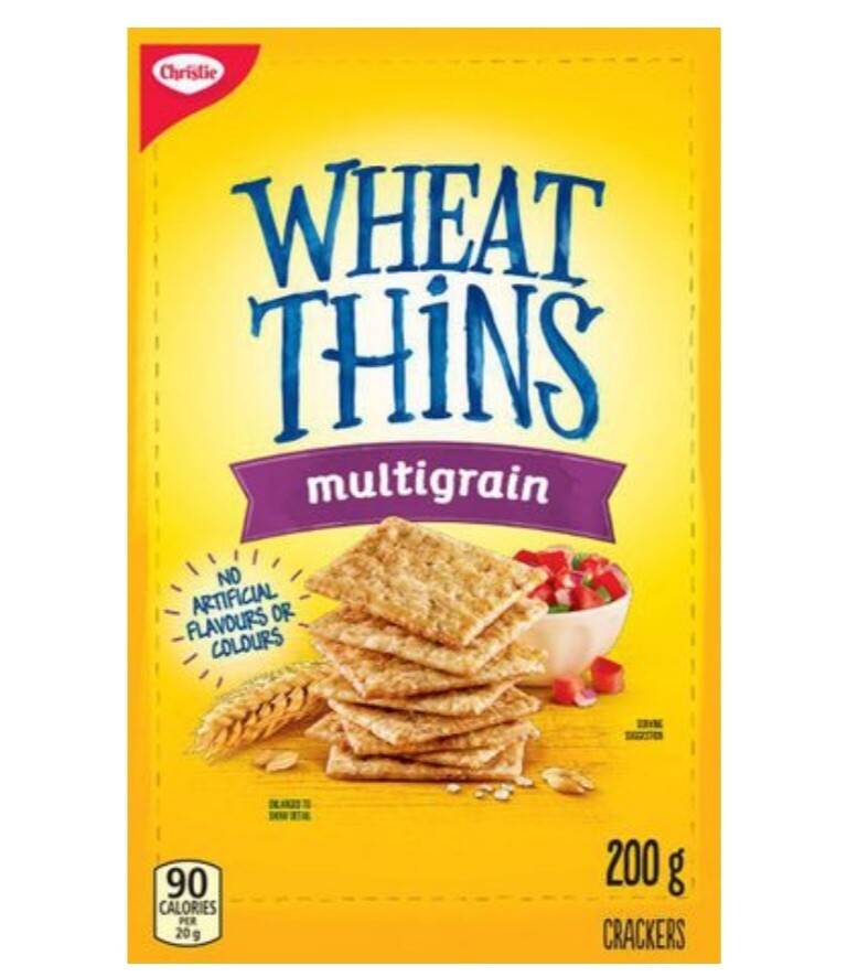 12 Boxes Of Christie Multigrain Wheat Thins Crackers 200g Each Canada Free Ship