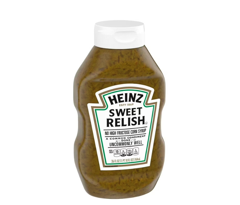 (4 pack) Heinz Sweet Relish, 26 fl oz Bottle