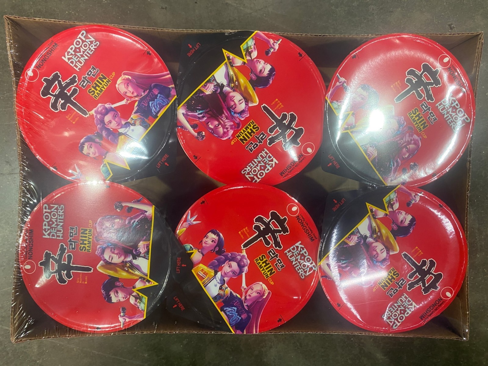 Kpop Demon Hunters Ramen Cup Box 6cups Exclusive Flavor