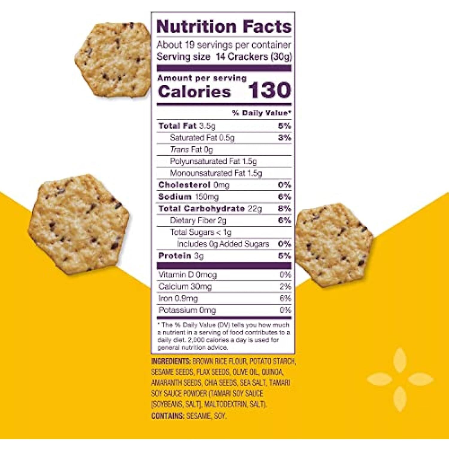 Crunch Master 5 Seed Multi-Grain Cracker with Olive Oil (5 oz., 4 pk.)