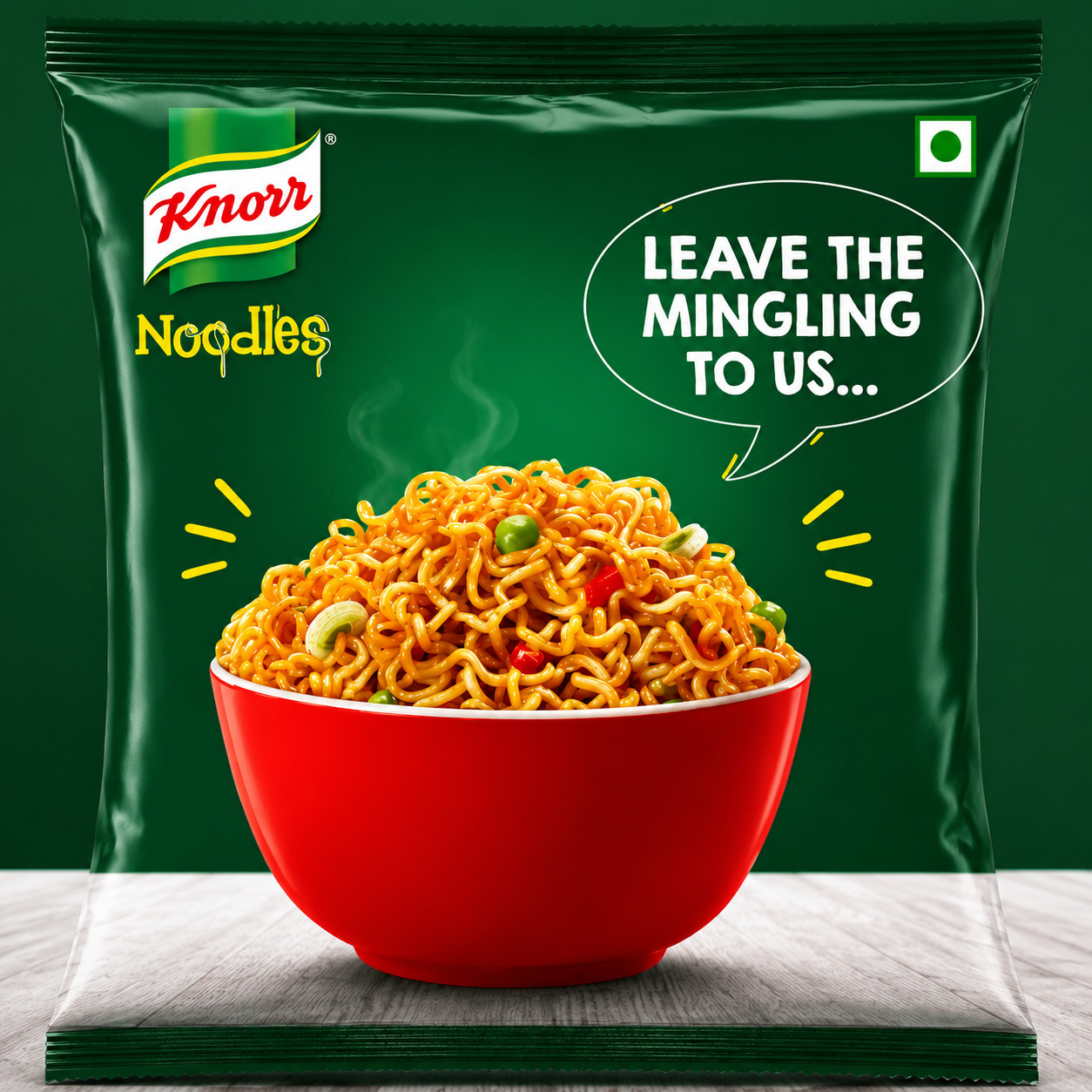 Pack of 3 Knorr Chatt Patta Instant Noodles 50g Halal Tangy Spicy Snack