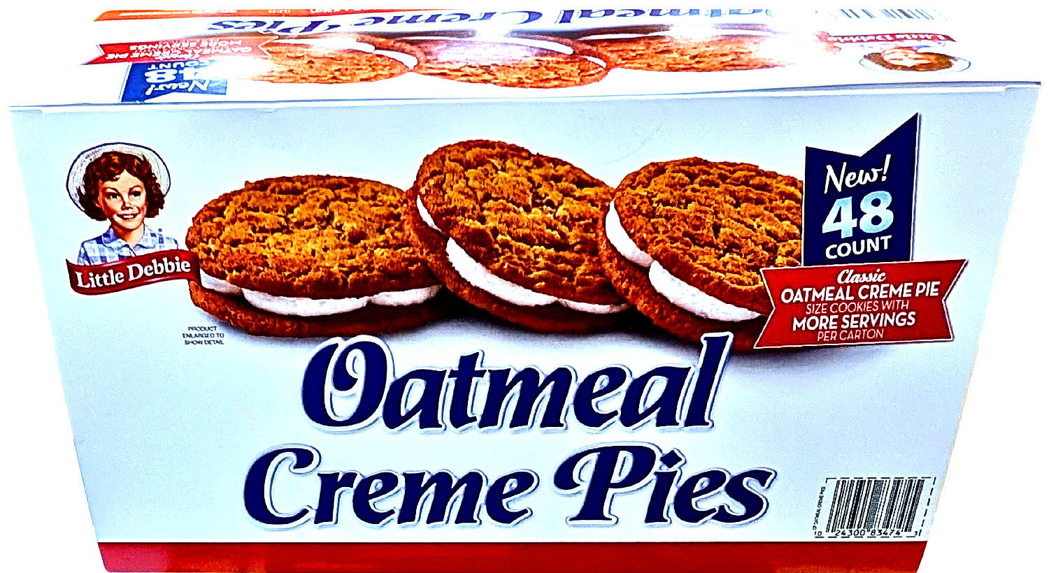 Little Debbie Oatmeal Creme Pies 48 Packs x 1.3 Oz