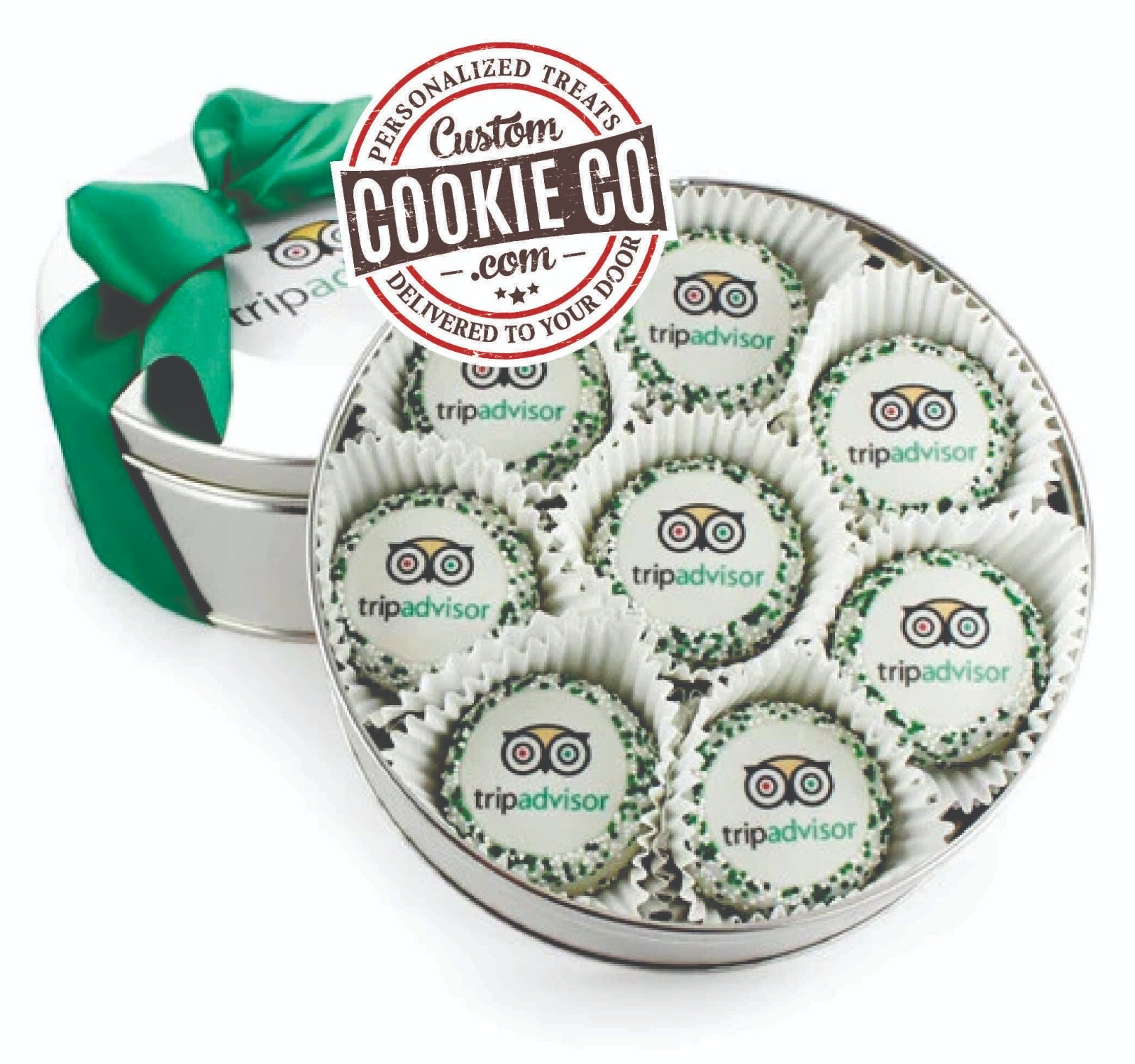 Logoed | Picture | Corporate | Branded | Oreo Sandwich Cookied – 16 Pcs | Tin