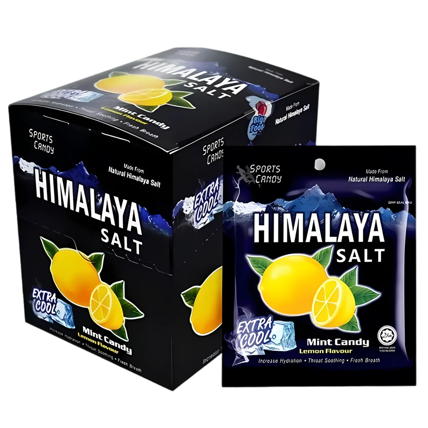 Himalaya Salt Sport Mint Candy (12 pack) Lemon Flavour Throat Soothing