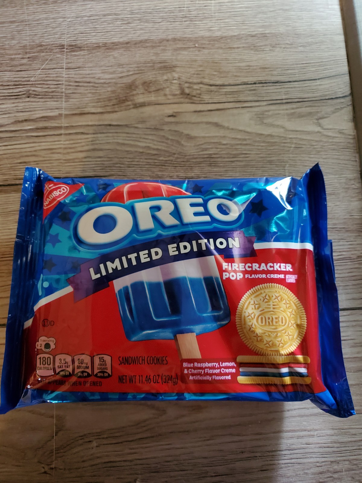 OREO LIMITED EDITION FIRECRACKER POP FLAVOR CREME SANDWICH COOKIES 11.46 OZ BAG