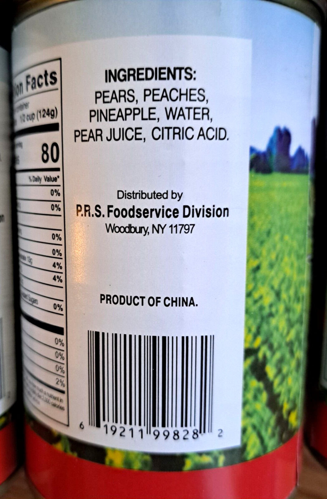Lot of 6 Canned Mixed Fruit in Light Syrup Golden Harvest Exp. 1/5/2026