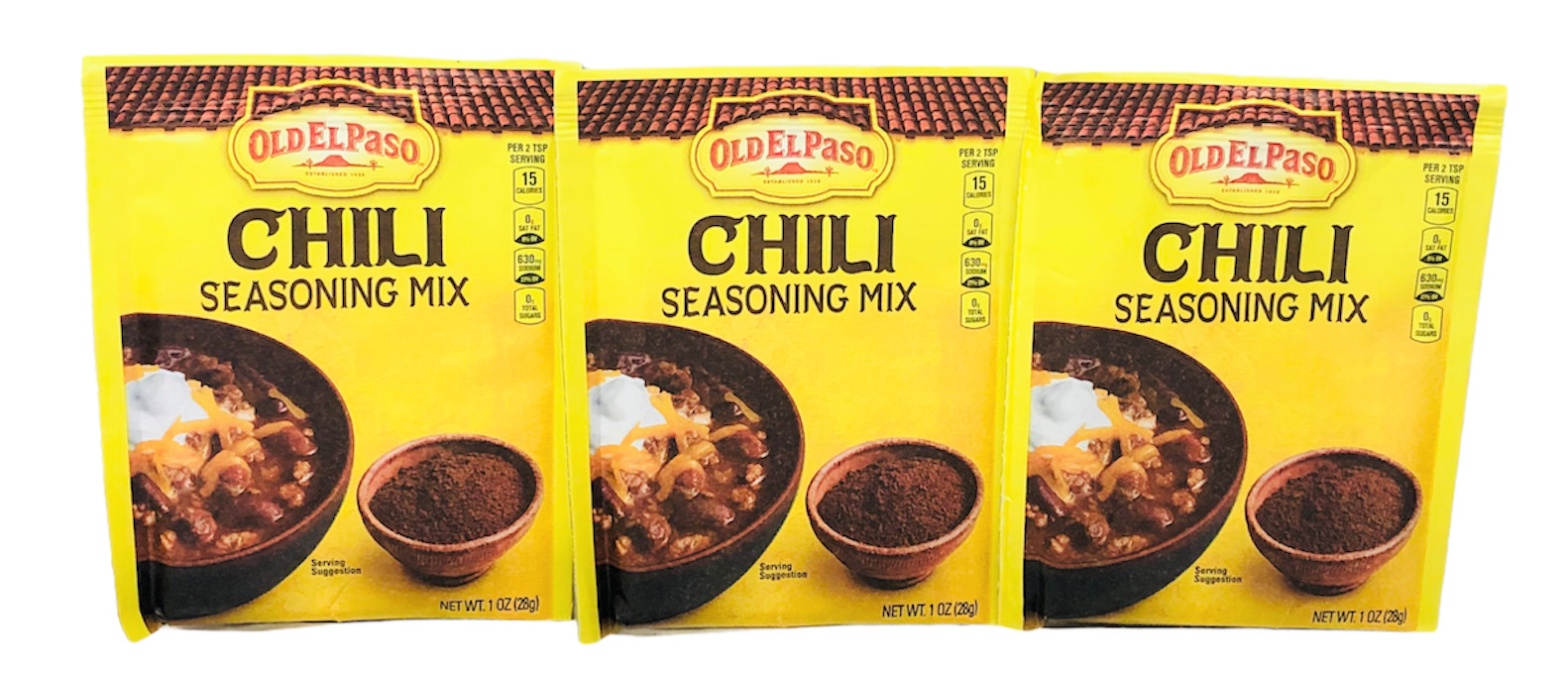 Old El Paso Chili Seasoning Mix 1 oz ( 3 Pack )
