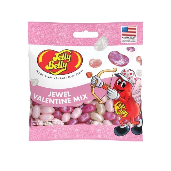 Jelly Belly 3.5 oz. JEWEL VALENTINE MIX Gourmet Jelly Beans Candy * BB 9/2026 *