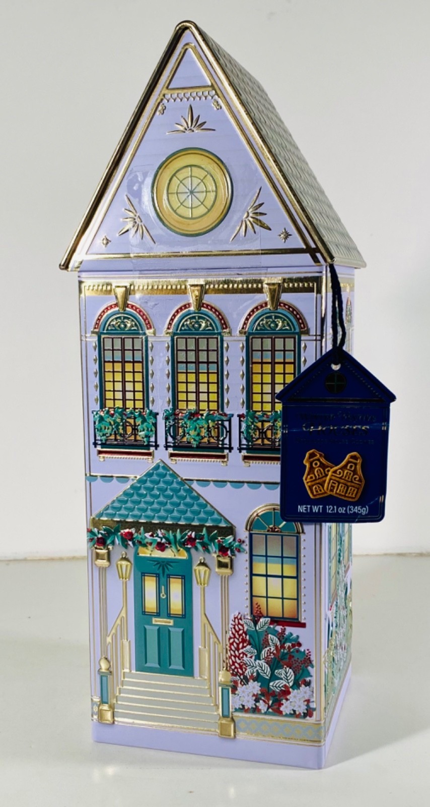 The Silver Crane Co. Winter Festive Houses Speculoos House Cookies 12.1 oz NEW
