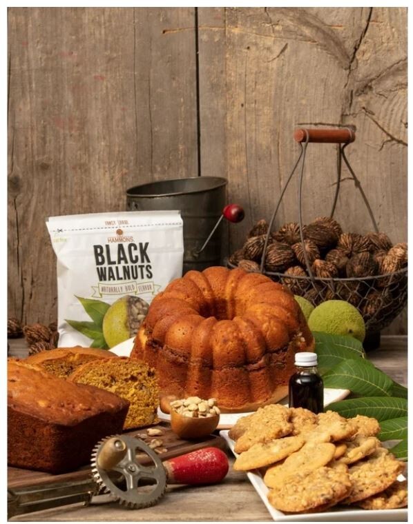Hammons Hand Harvested Black Walnuts Large Pieces 12 oz. New