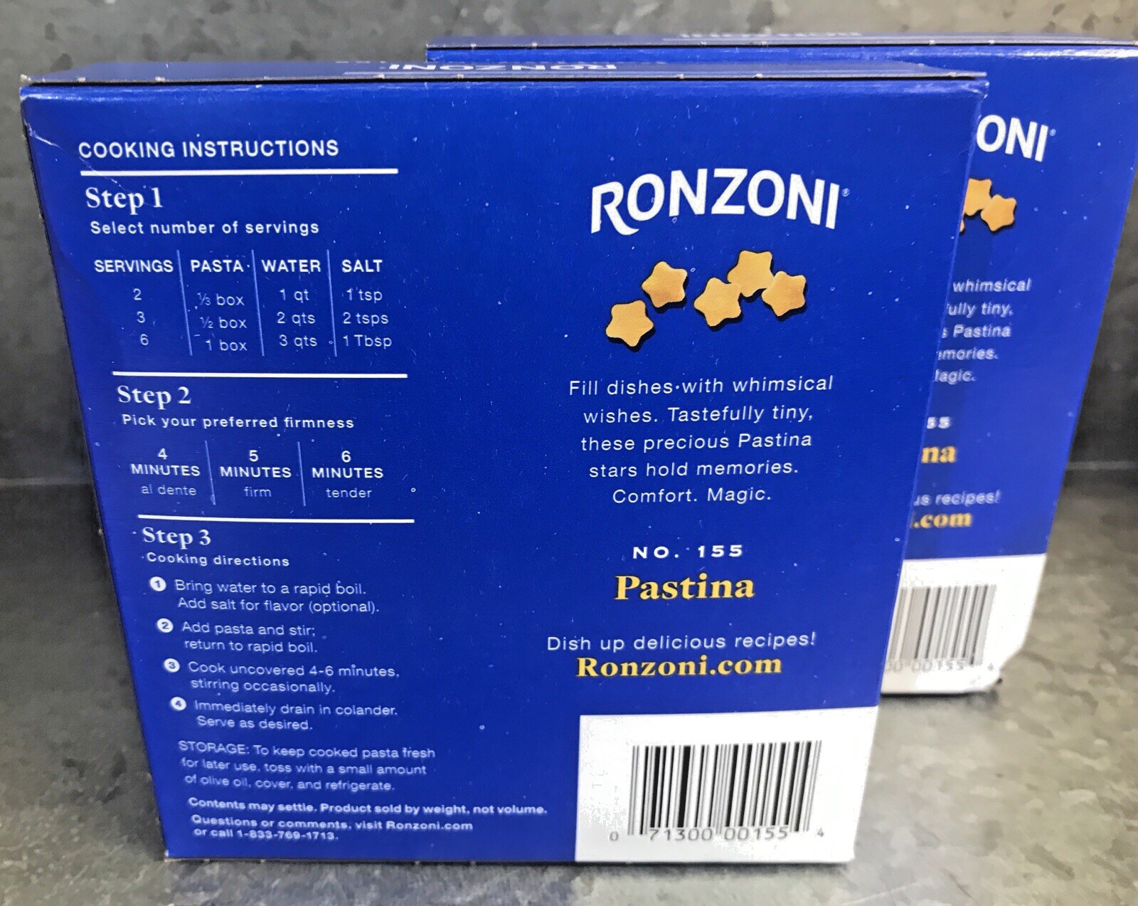 2 Ronzoni Pastina 155 Star Shaped 12 oz Boxes Best By Dec 2026 Hard to Find Shar