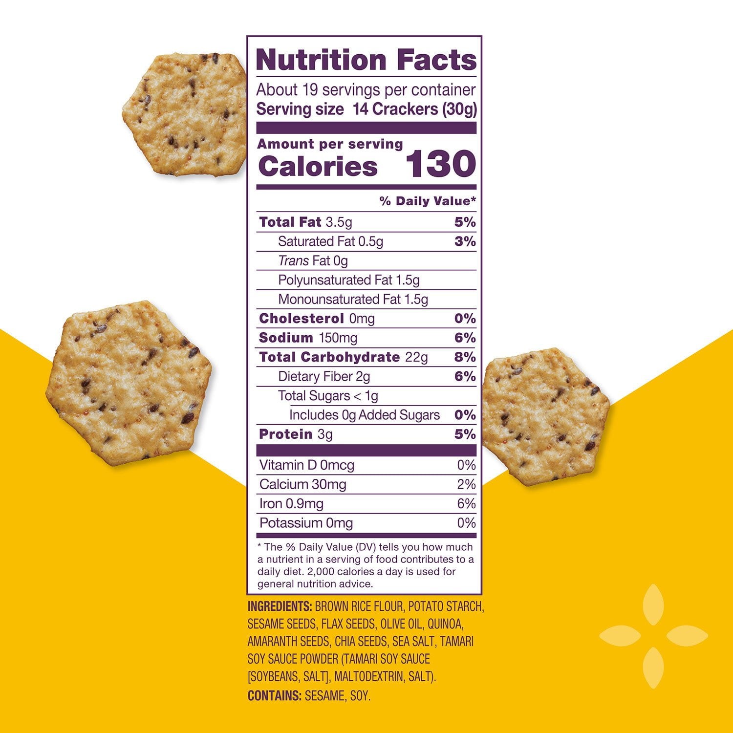 CRUNCHMASTER 5-SEED MULTI-GRAIN CRACKER BOX WITH 2 SEALED BAGS INSIDE SHIPS FREE