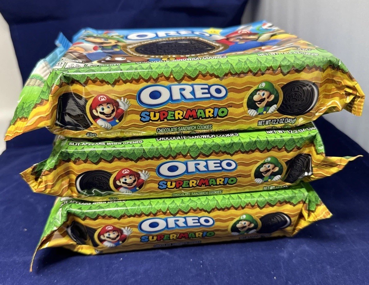 Lot Of 3 Packs MARIO Bros Oreo Limited Edition Cookies- Sealed/Exp Nov2023