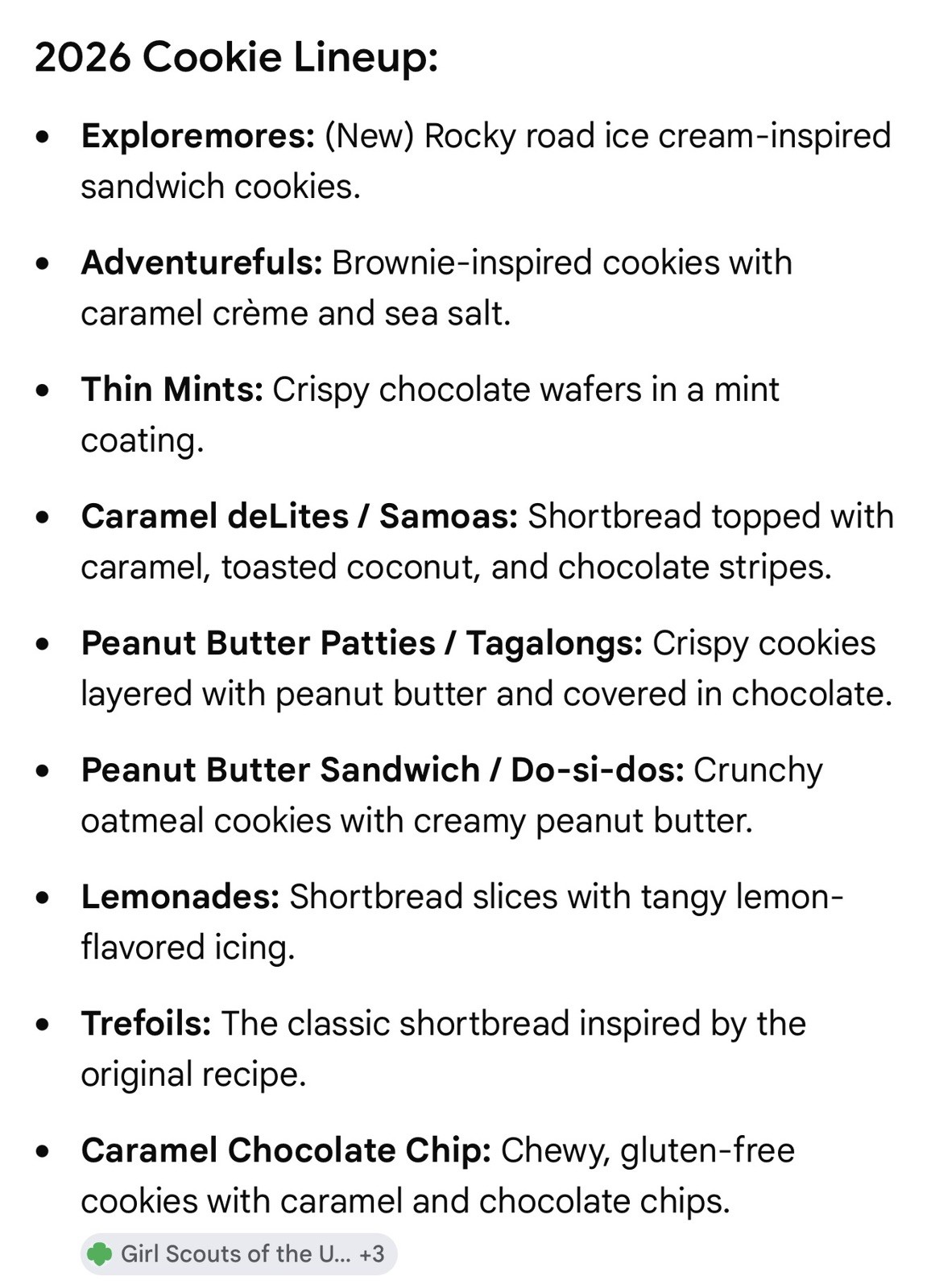 GIRL SCOUT COOKIES 🍪 2026 🍪- Thin Mints