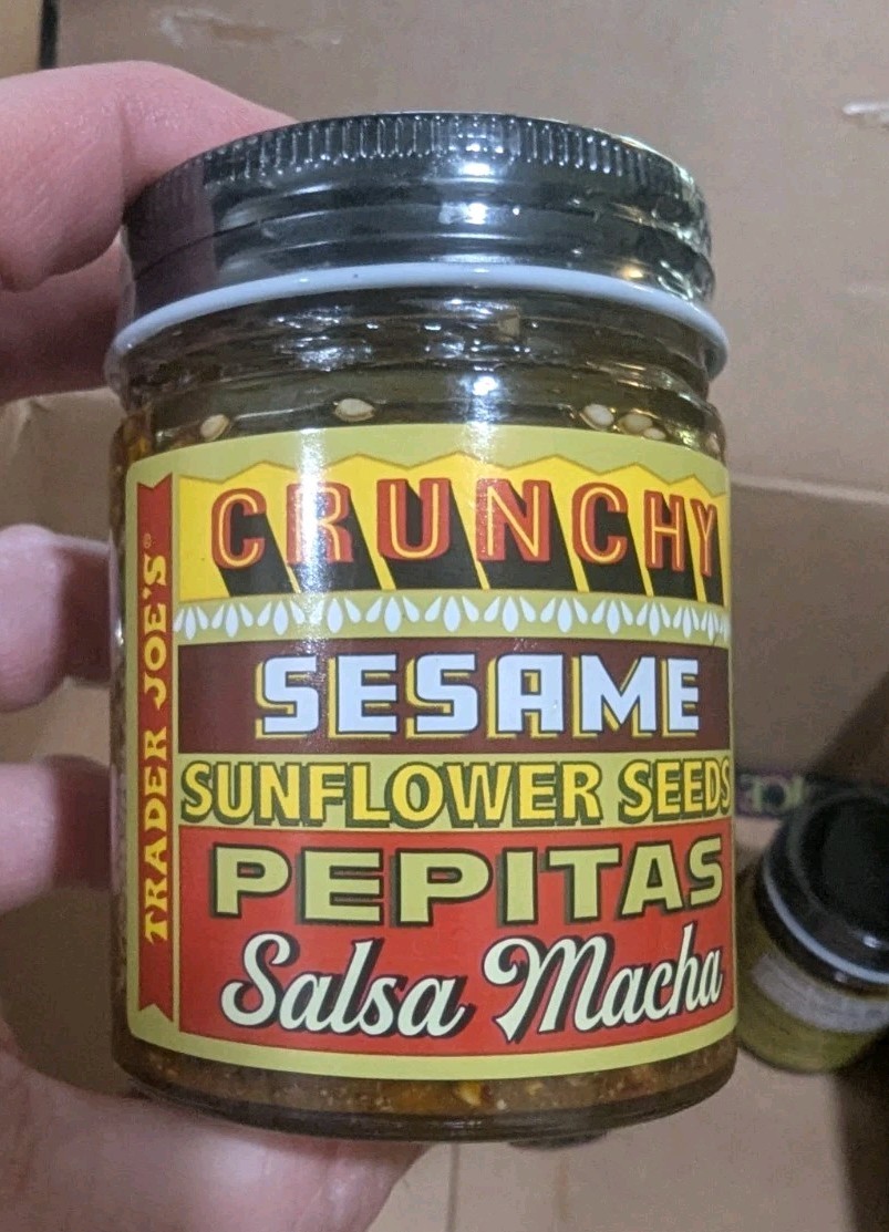 3 Jars Trader Joe’s Sesame Sunflower Seeds Pepitas Salsa Macha 6 oz 170g 7/31/26