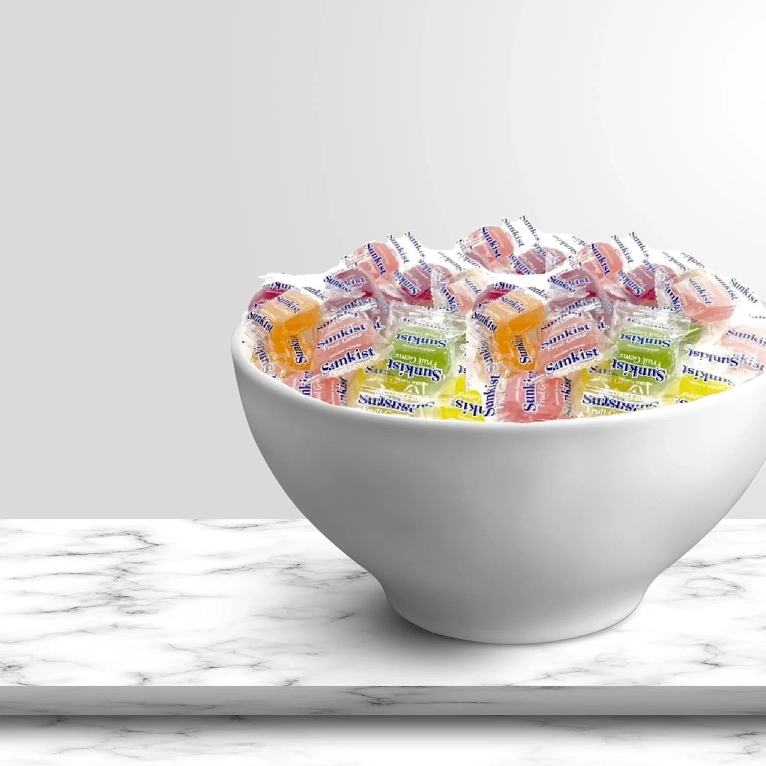 Sunkist Fruit Gems, Soft Jelly Gummy, Bulk Individually Wrapped Candy (4 Pounds)