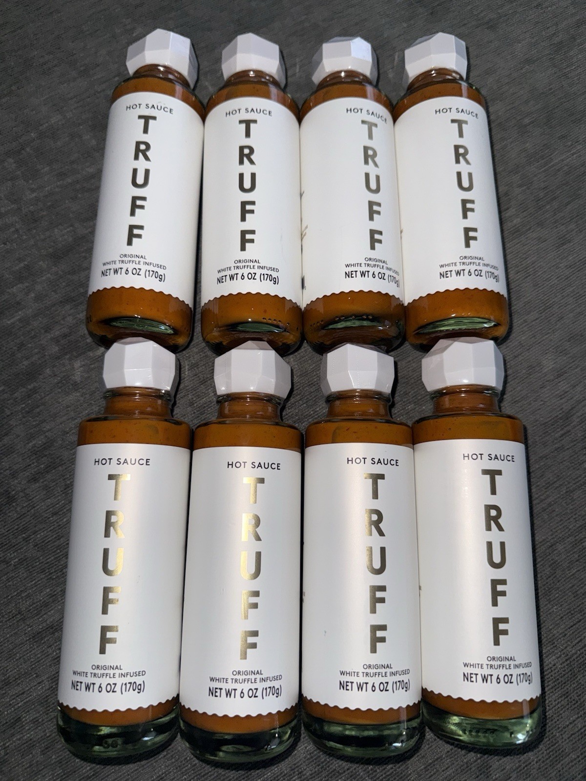 New Truff Hot Sauce White Truffle Infused 6 oz Lot of 8 Bottles NEW SEALED