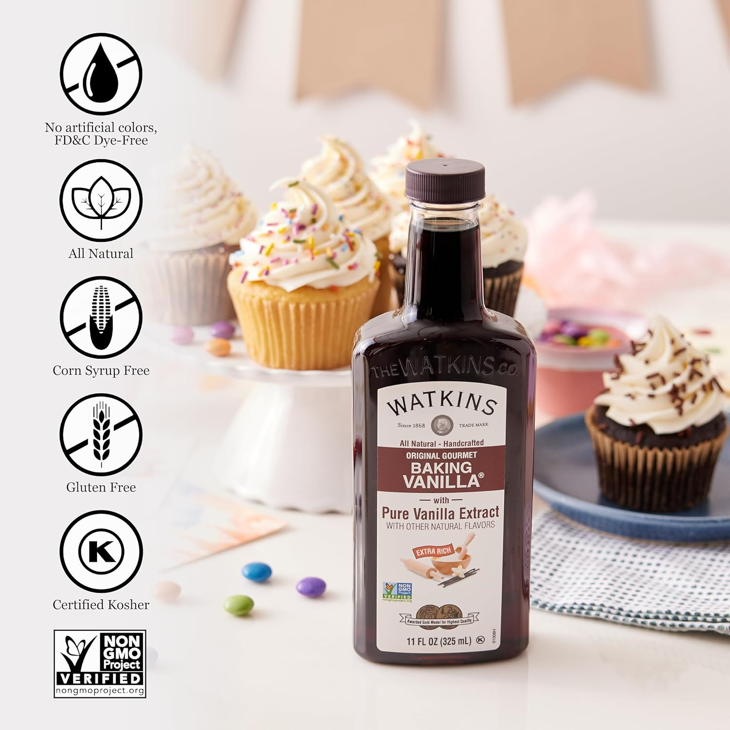 All Natural Original Gourmet Baking Vanilla, with Pure Vanilla Extract, 11 Fl Oz