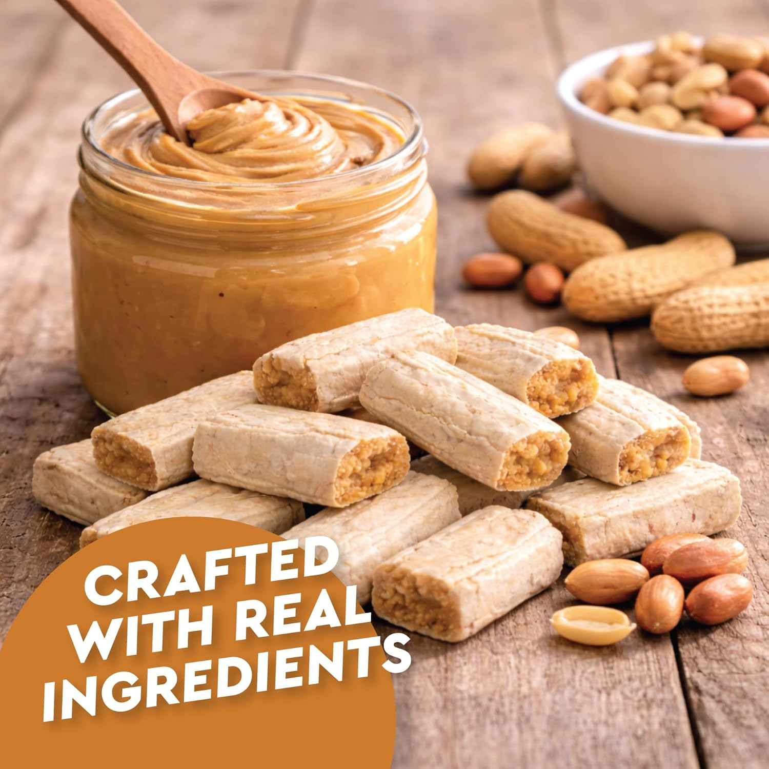 Peanut Butter Bars Candy – 1 Pound (Approx 60 Pieces), Peanut Butter Candy Bars