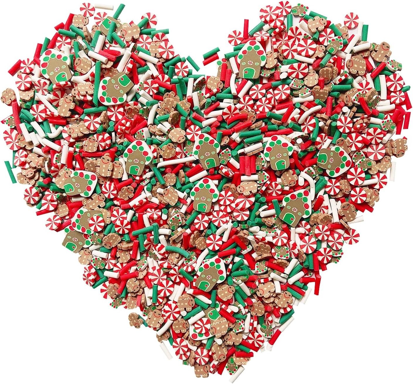 Christmas Slices Fake Sprinkles Resin Sprinkles Fake Candy Sprinkles Clay Spr…
