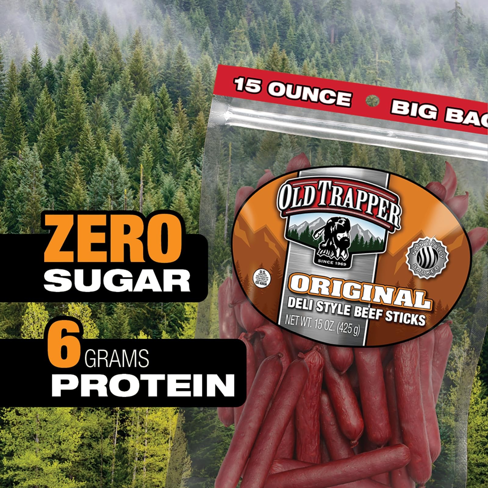 Old Trapper Original Deli-Style Beef 15 Ounce (Pack of 1), No Color