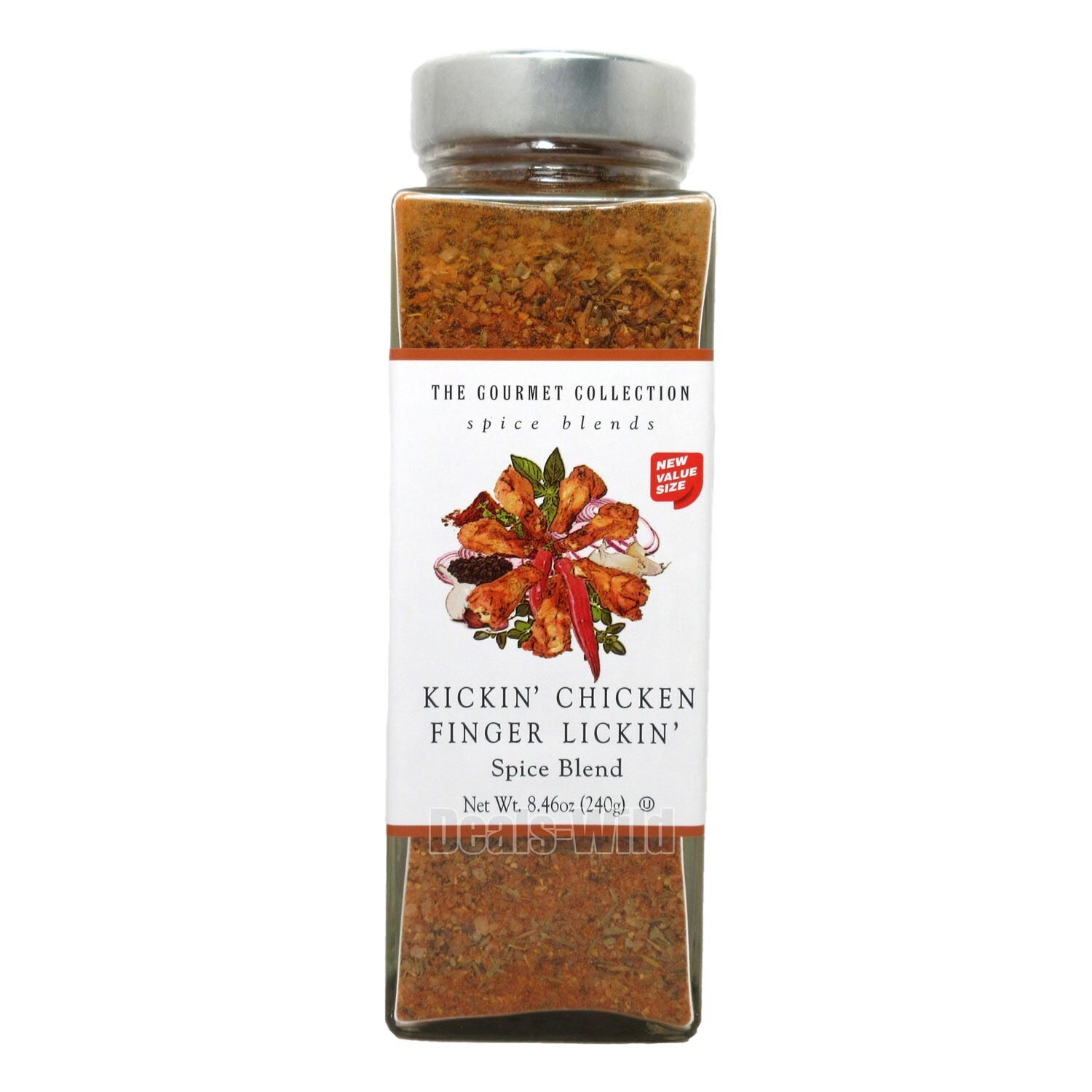 Kickin Chicken Seasoning Gourmet Collection Spice Blend Finger Lickin’ Big Size