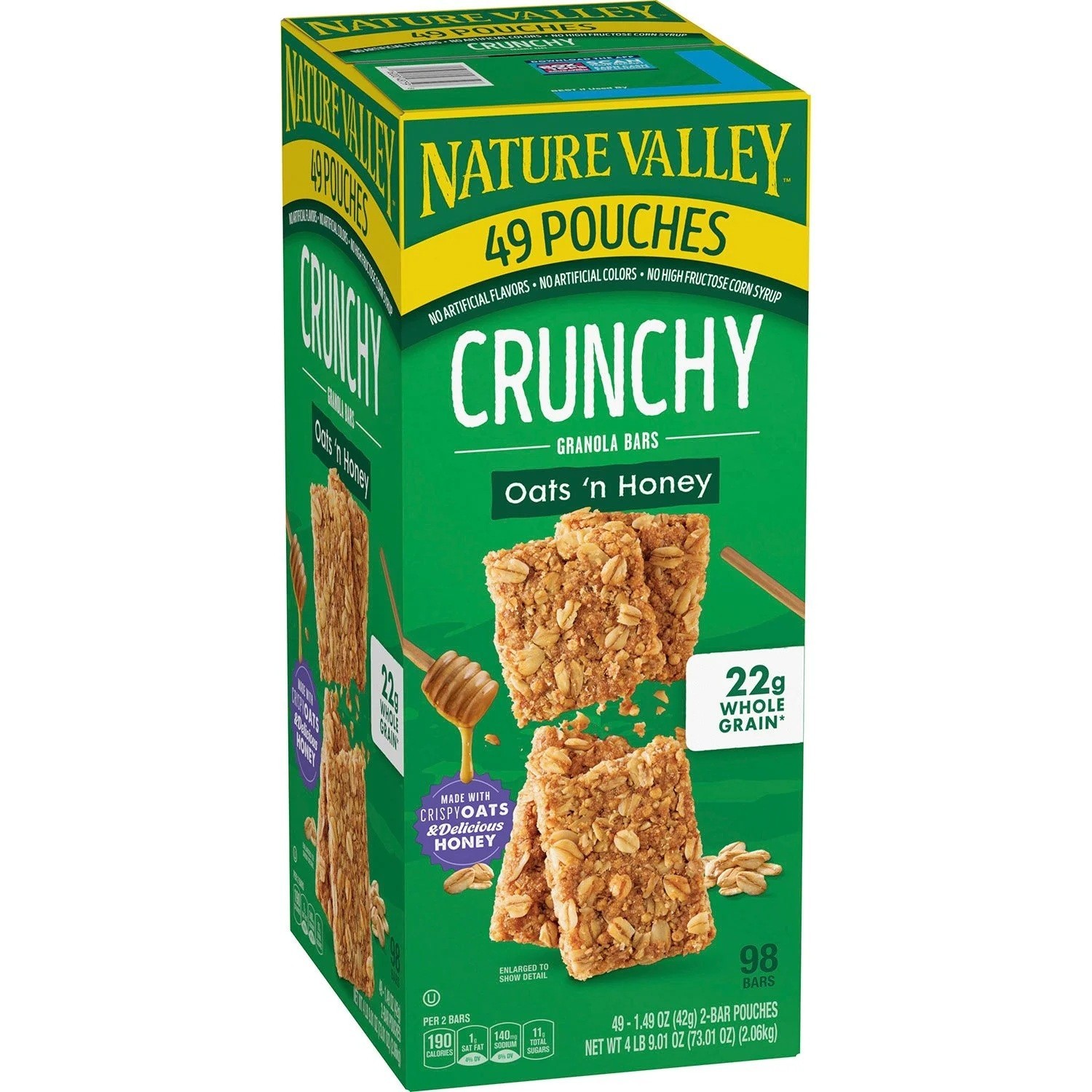 Nature Valley Oats ‘n Honey Crunchy Granola Bars, 49 ct, Free Shipping