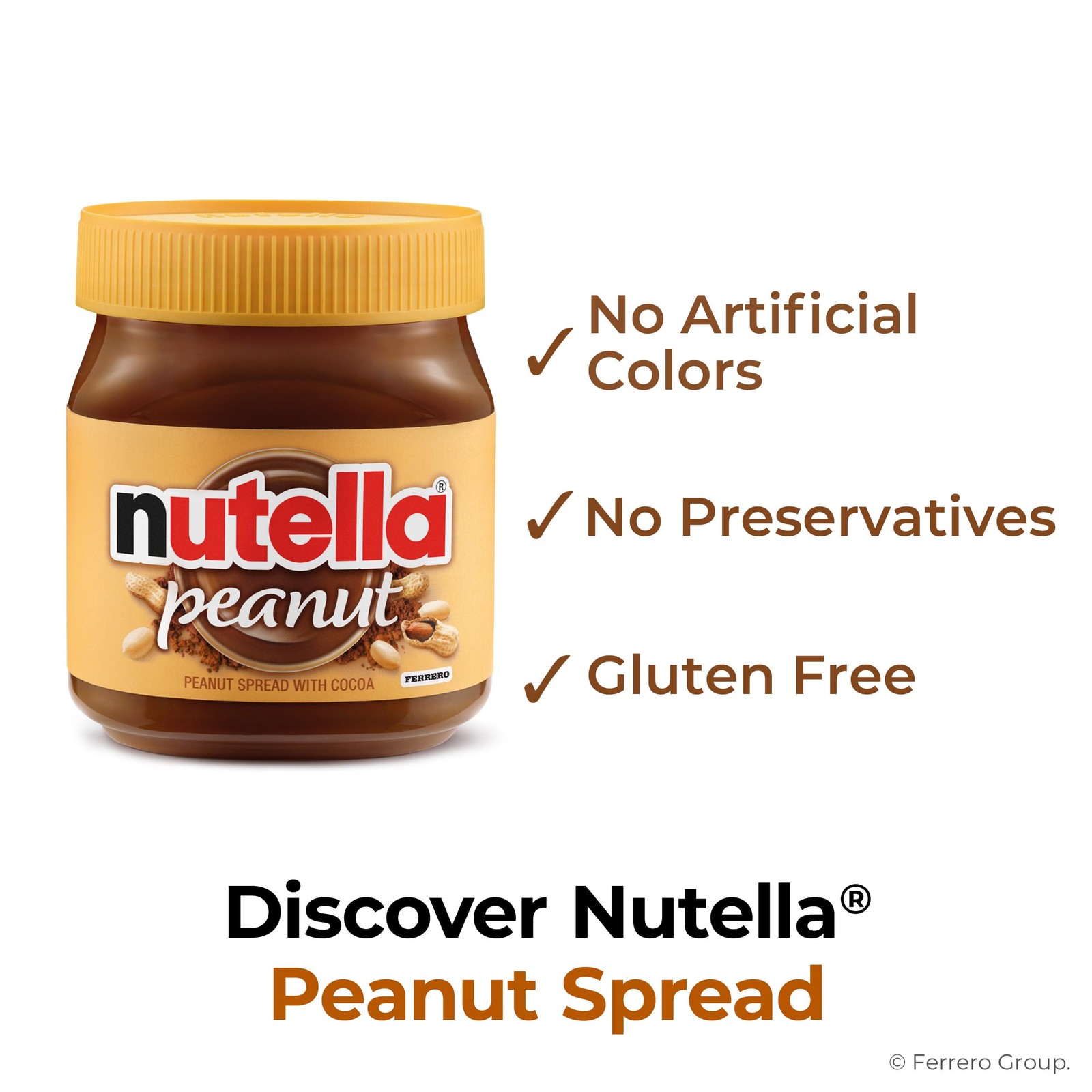 Peanut Spread with Cocoa Smooth Creamy Unique Snack 13 oz Family Gift