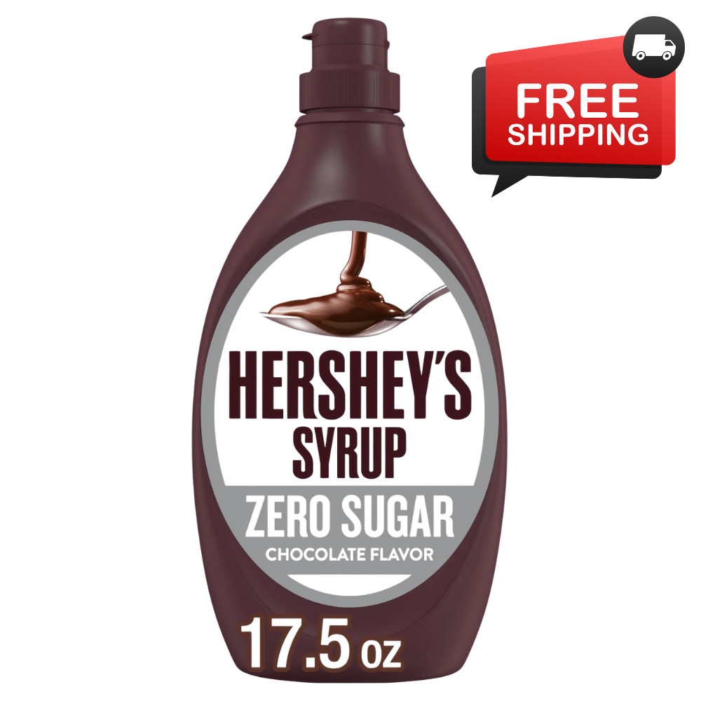 Hershey’s Zero Sugar Genuine Chocolate Syrup 17.5 oz Hersheys