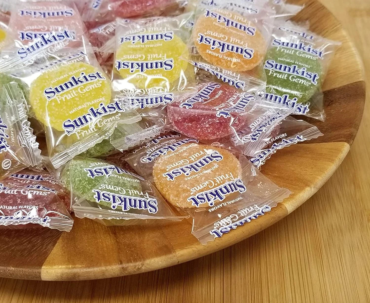 Sunkist Fruit Gems, Soft Jelly Gummy, Bulk Individually Wrapped Candy (4 Pounds)