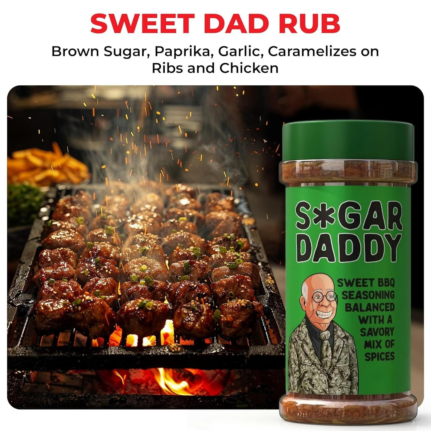 BBQ Rubs Gift Set for Men – Sweet, Spicy, Smoky Blends for Grilling Enthusiasts
