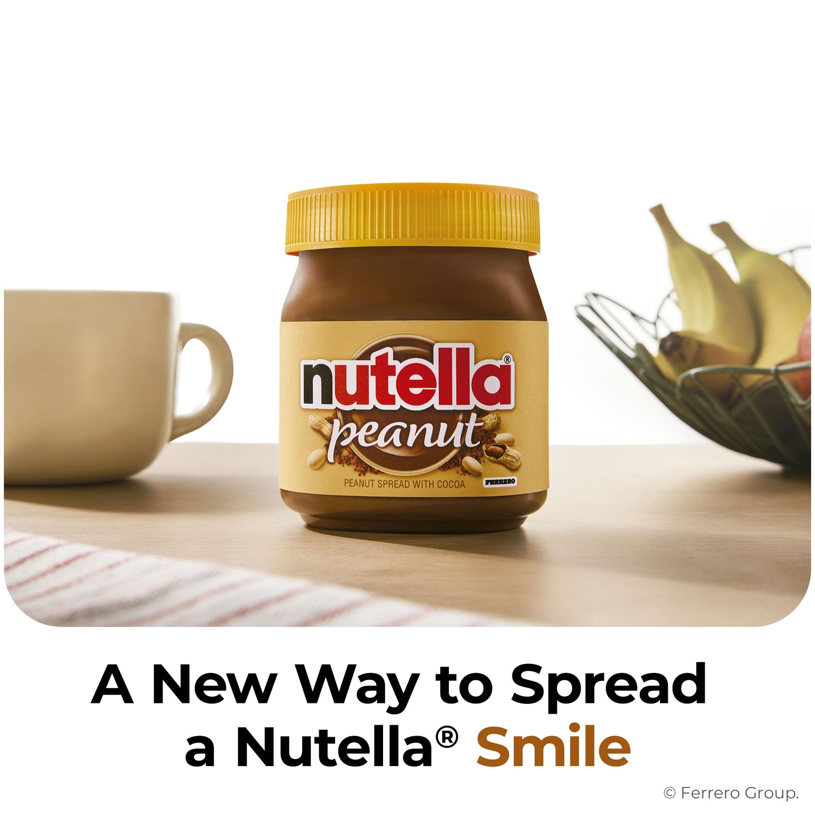 Peanut Spread with Cocoa Smooth Creamy Unique Snack 13 oz Family Gift