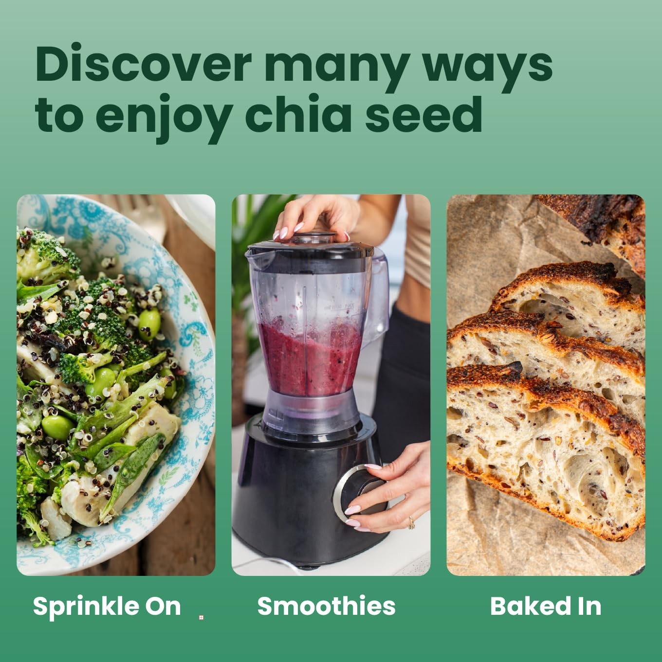 Sanar Naturals Chia Seeds | High Fiber, Omega 3 10 Ounce (Pack of 1)