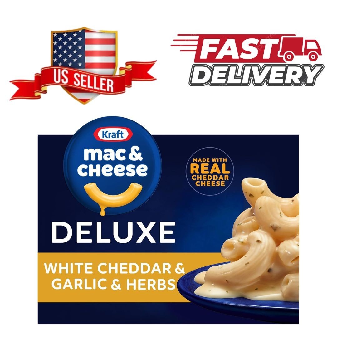 Kraft Deluxe White Cheddar & Garlic & Herbs Macaroni & Cheese Dinner (11.9 oz Bo