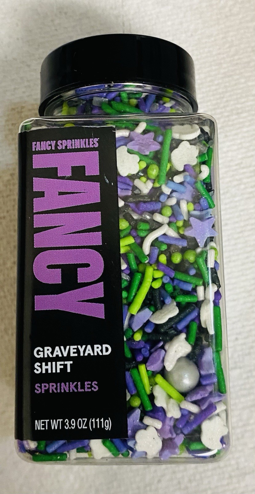 New Sealed Fancy Graveyard Shift Sprinkles Green Purple Ghost Star Gray Black