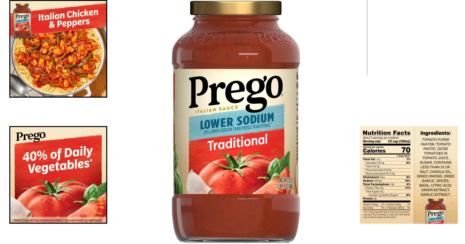 Delicious 23.5 oz Pasta Sauce – Gluten-Free with No Artificial Colors