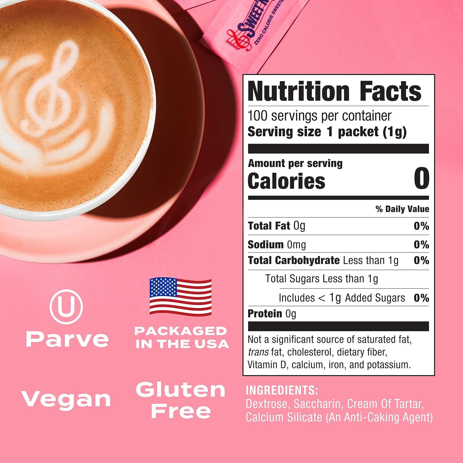 Sweet’N Low, Zero Calorie Sweetener Packets, 100 Ct | Kosher & Gluten Free, Low