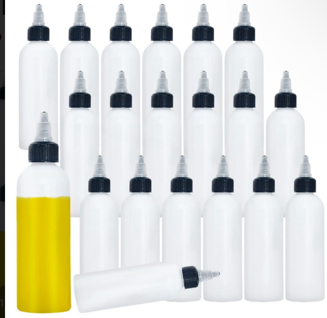 Meirrnyyu 20pcs 4oz Plastic Squeeze Bottles w/ Twist Caps – Condiment/Sauce