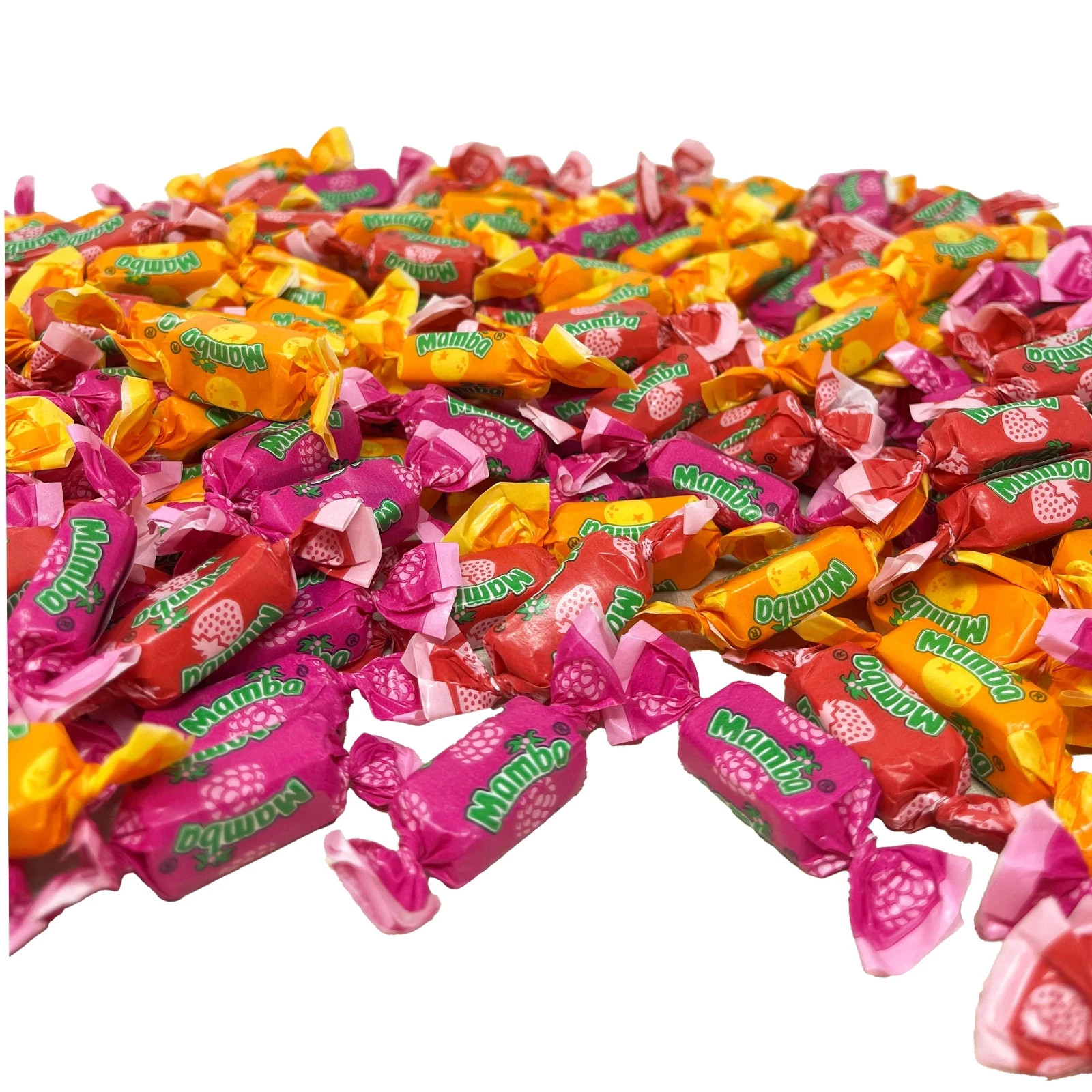 Mamba Fruit Chews Assorted, 5 Fruit Flavors Mix, Bulk Chewy Candy (2 Pounds)