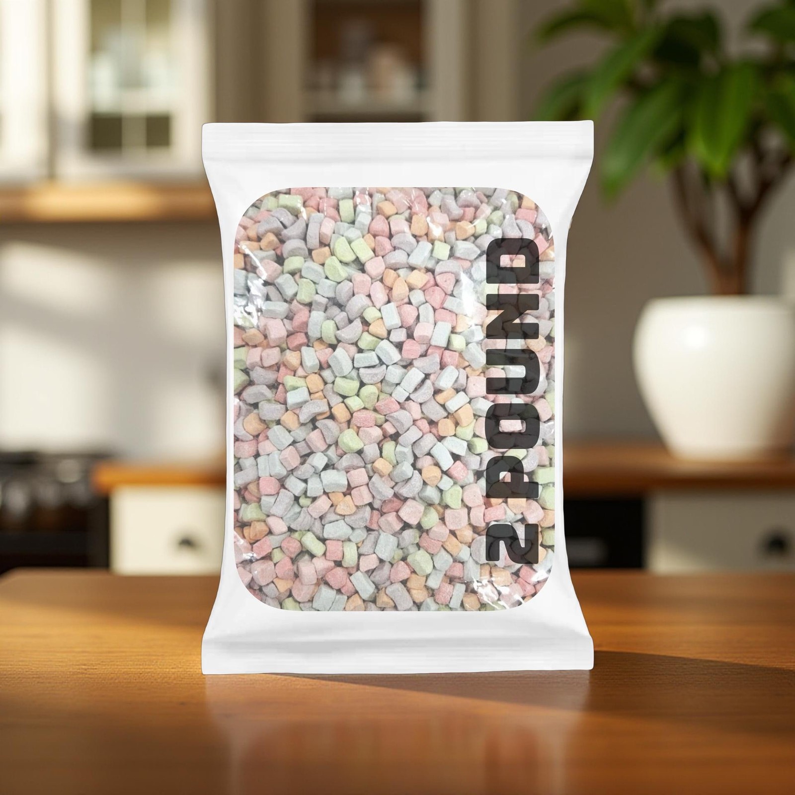 Dehydrated Rainbow Mashmallows Bulk Value Pack | 2 Pound Bag